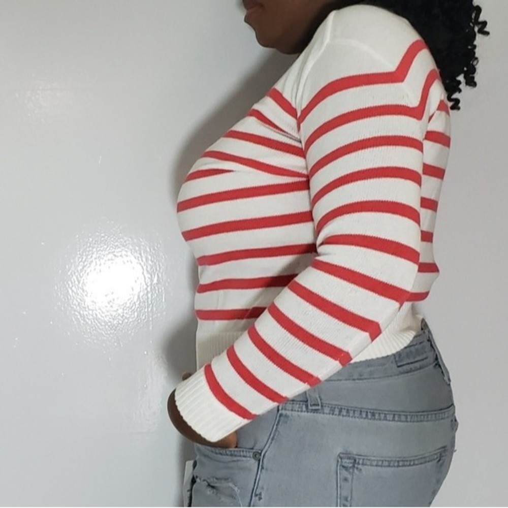 J.Crew Striped Crew Neck Long Sleeve Sweater Sz XXS - Picture 4 of 12